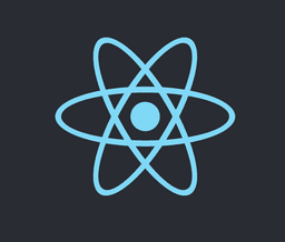 The React.js logo.